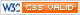 W3C CSS Valid